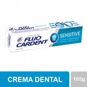 Crema dental Fluocardent Sensitive Tubo X 102 Gramos 