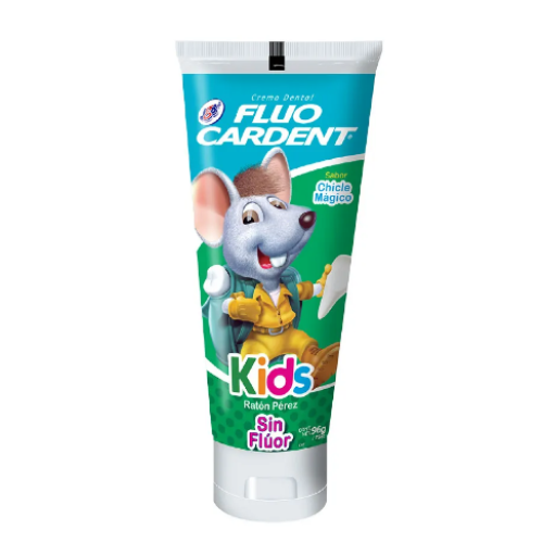 fluo cardent crema dental kids ratón sin fuor x 96 gr