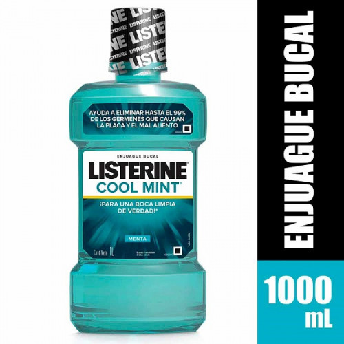 Enjuague Bucal Listerine cool Mint Menta Frasco X 1 Litro