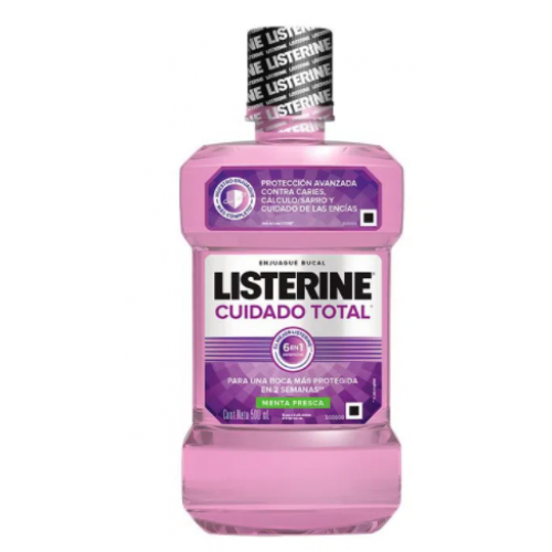 Listerine enjuague Bucal Cuidado Total Frasco X 500 Ml 