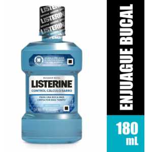 Listerine enjuague Bucal Control cálculo/ Sarro Frasco X 180 Ml 