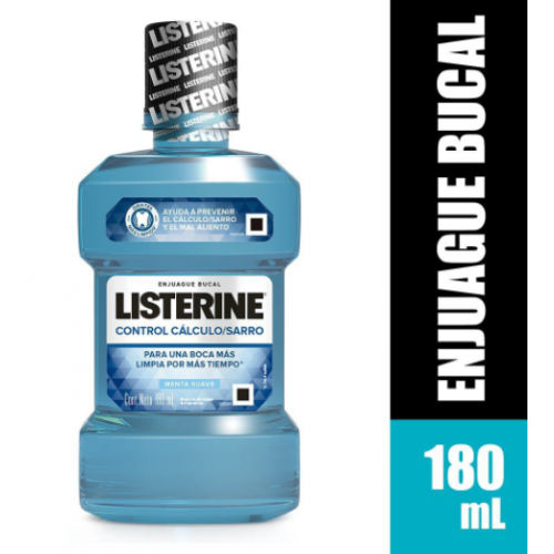 Listerine enjuague Bucal Control cálculo/ Sarro Frasco X 180 Ml 