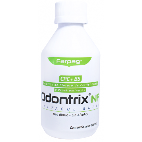Odontrix NF Enjuague bucal sin alcohol Frasco X 180 Ml 
