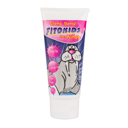 Crema dental Fito-kids Chicle sin flúor Tubo X 75 Gramos 