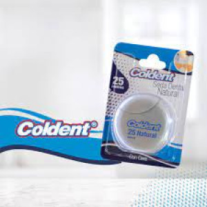 Coldent Seda Dental con Cera Natural Caja X 25 Metros