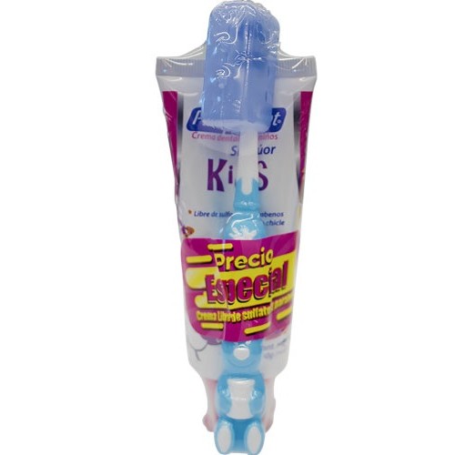 Proquident Crema dental sin flúor Kids Niña (Gratis cepillo dental) Tubo X 100 Gramos 