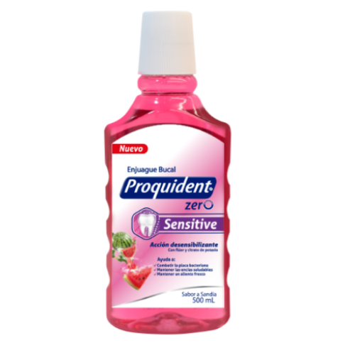 proquident zero enjuague bucal sentitive x 500ml