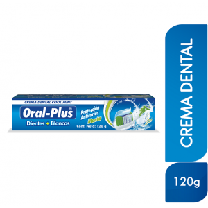 Crema dental Oral plus cool mint Tubo X 120 Gramos 