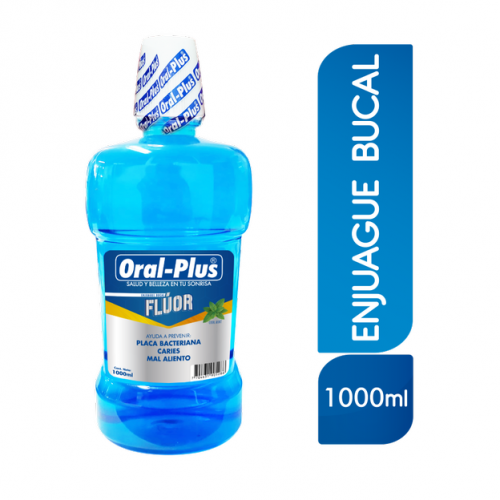Enjuague Bucal Oral-Plus Fluor Frasco X 1000 ML