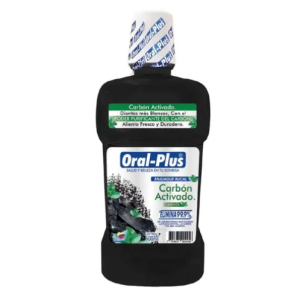 oral plus enjuague carbon activado x 500 ml