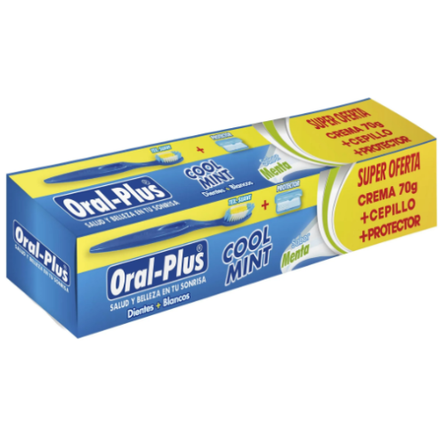 crema coolmint suave x 70 gr +cepillo dental + protector
