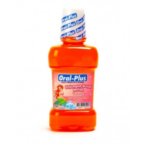 Enjuague Bucal Oral-plus niñas Sabor tutti-frutti Frasco X 300 Ml 