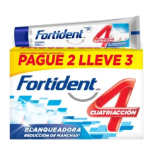 fortident crema dental blanqueadora Caja x 3 uniades (85 gr c/u)