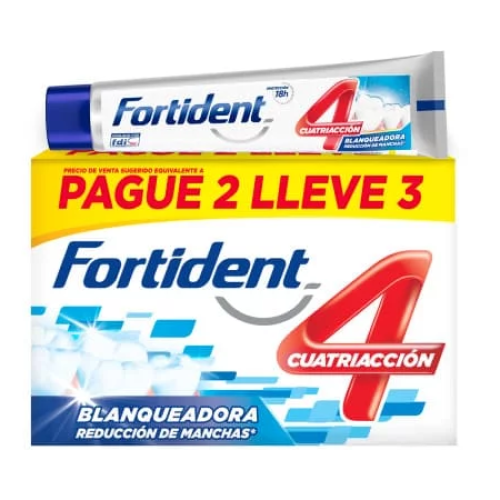 fortident crema dental blanqueadora Caja x 3 uniades (85 gr c/u)