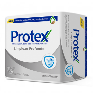 Protex Jabón Antibacterial Limpieza Profunda 3 Barras X 110 Gramos c/u