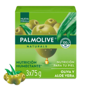 palmolive jabón oliva/aloe v 3 x 75 gr c/u