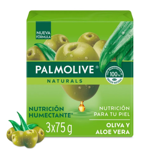 palmolive jabón oliva/aloe v 3 x 75 gr c/u