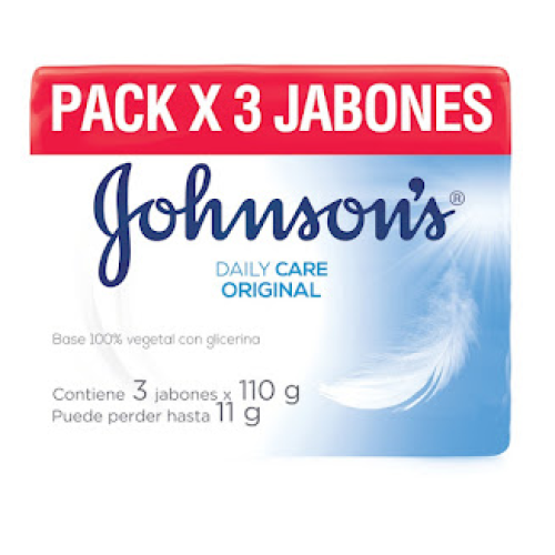 J&J Jabón original Paquete X 3 Unidades (110 Gr)