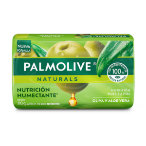 Palmolive naturals Jabón de tocador oliva y aloe vera Barra X 110 Gramos 
