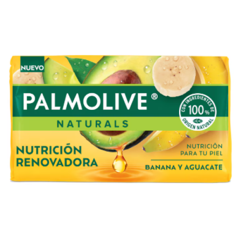 Palmolive naturals Jabón de tocador Frescura nutritiva mandarina y romero Barra X 110 Gramos 