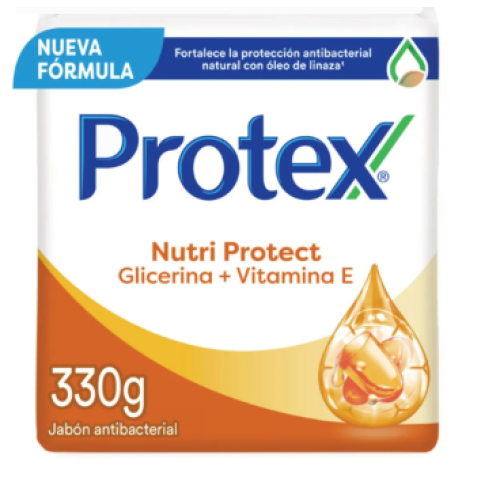 Protex Nutri protect glicerina + vitamina E paquete X 3 Unidades (330 gramos)