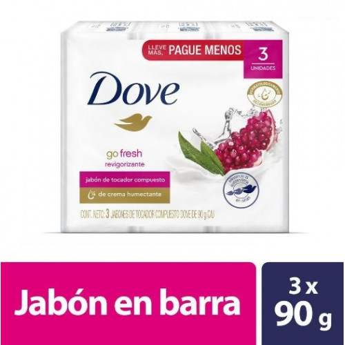Jabón Dove Revigorizante Barras X 90 Gramos c/u
