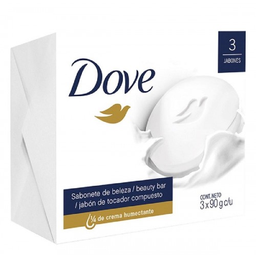 Jabón Dove Original 3 Barras X 90 Gramos 