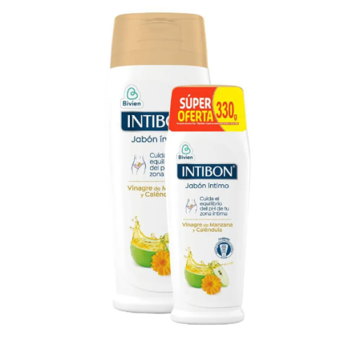 Intibón Vinagre de Manzana y Caléndula  Mujer Oferta Frasco X  210 ML + 120 ML