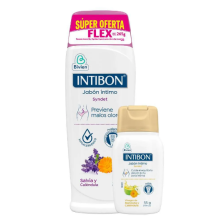 intibon jabón salvia 210 ml + jabón vinagre manzana x 55ml