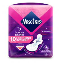 Toallas Buenas Noches Invisibles rapisec Paquete X 10 Unidades 