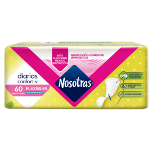 Nosotras Diarios confort-v flexibles Paquete X 60 Unidades