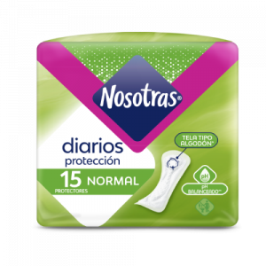 Nosotras Diarios Normal Paquete X 15 Protectores 