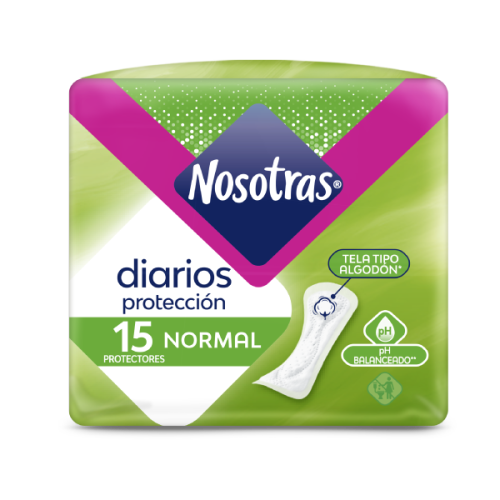 Nosotras Diarios Normal Paquete X 15 Protectores 
