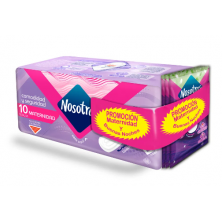 Toallas Nosotras maternidad Oferta tela X 10 Unidades Gratis 3 Toallas B/noches