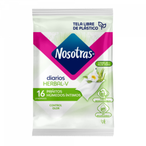 Pañitos Nosotras diarios Herbal X 16 Unidades 