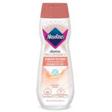 Jabón Intimo Nosotras diarios Pro- Defense V con prebióticos Frasco X 200 Ml 