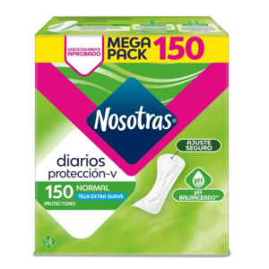 Nosotras Diarios Normal megapack Caja X 150 Unidades