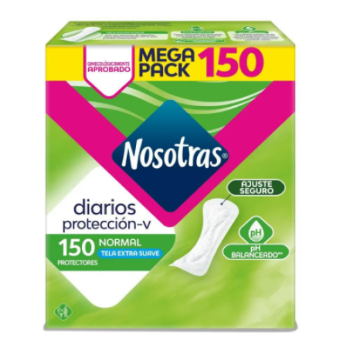 Nosotras Diarios Normal megapack Caja X 150 Unidades