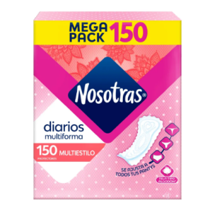 nosotras protectores diarios multiestilo x 150 Unidades