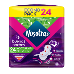 nosotras toalla buenas noches tela x24 unidades