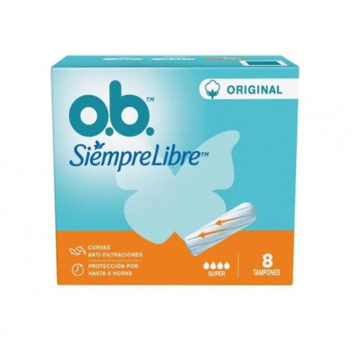 Tampones O.B Original Súper Caja X 8 Unidades