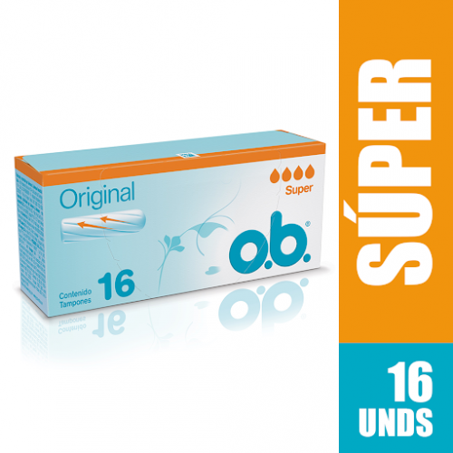 Tampones O.B Súper Caja X 16 Unidades