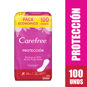 Carefree Protección Protectores con Perfume Pack económico X 100 Unidades 