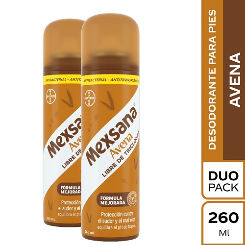 Mexsana Avena Libre de Triclosán Spray Oferta 2 Latas  X 260 Ml 