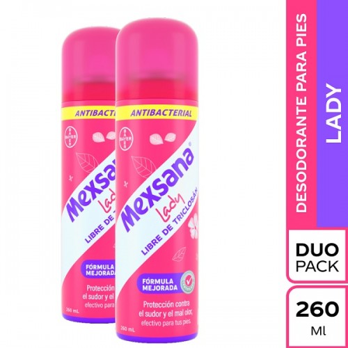 Lady Mexsana Desodorante Spray para pies Lata X 260 Ml 