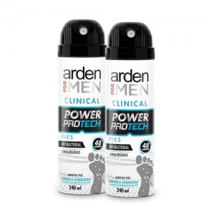 Arden for Men clinical Power protech Pies Oferta 2 Latas X 240 Ml 
