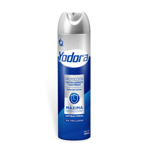 Yodora protección contra hongos y bacterias sin Triclosán Lata X 260 Ml 