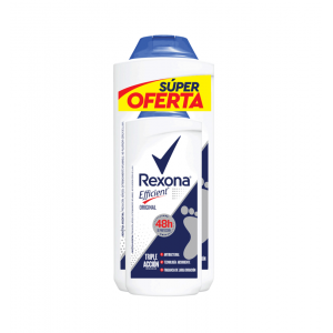 Rexona Efficient Original Talco Desodorante en Polvo para Pies Oferta 2 Unidades Frasco X 180 + 55 Gramos