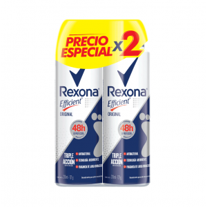Rexona Efficent Original Desodorante para Pies en Aerosol Oferta 2 Latas X 210 ML c/u