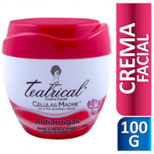 Teatrical Crema facial Anti-arrugas Pote X 100 Gramos 